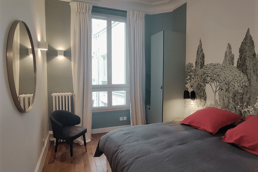 Projet Chambre d'amis "Un ailleurs à Paris" réalisé par un architecte d'intérieur Archidvisor