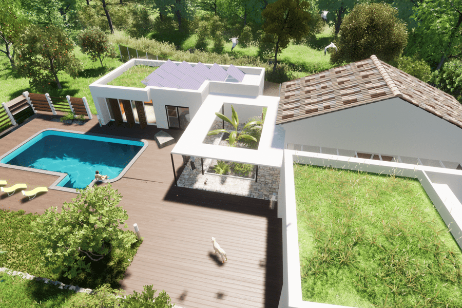 Projet Jardin villa de vacances (83) réalisé par un paysagiste Archidvisor