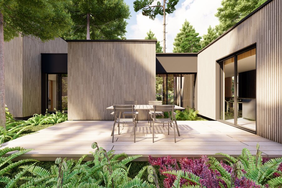 Projet Maison ossature bois NOISY SUR ECOLE réalisé par un architecte Archidvisor