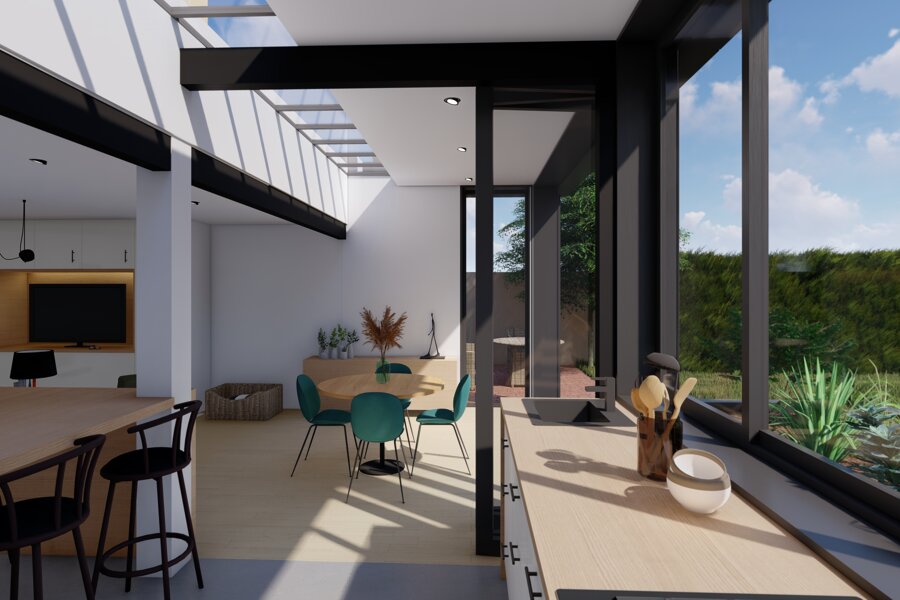 Projet Extension maison individuelle à Sequedin réalisé par un architecte Archidvisor