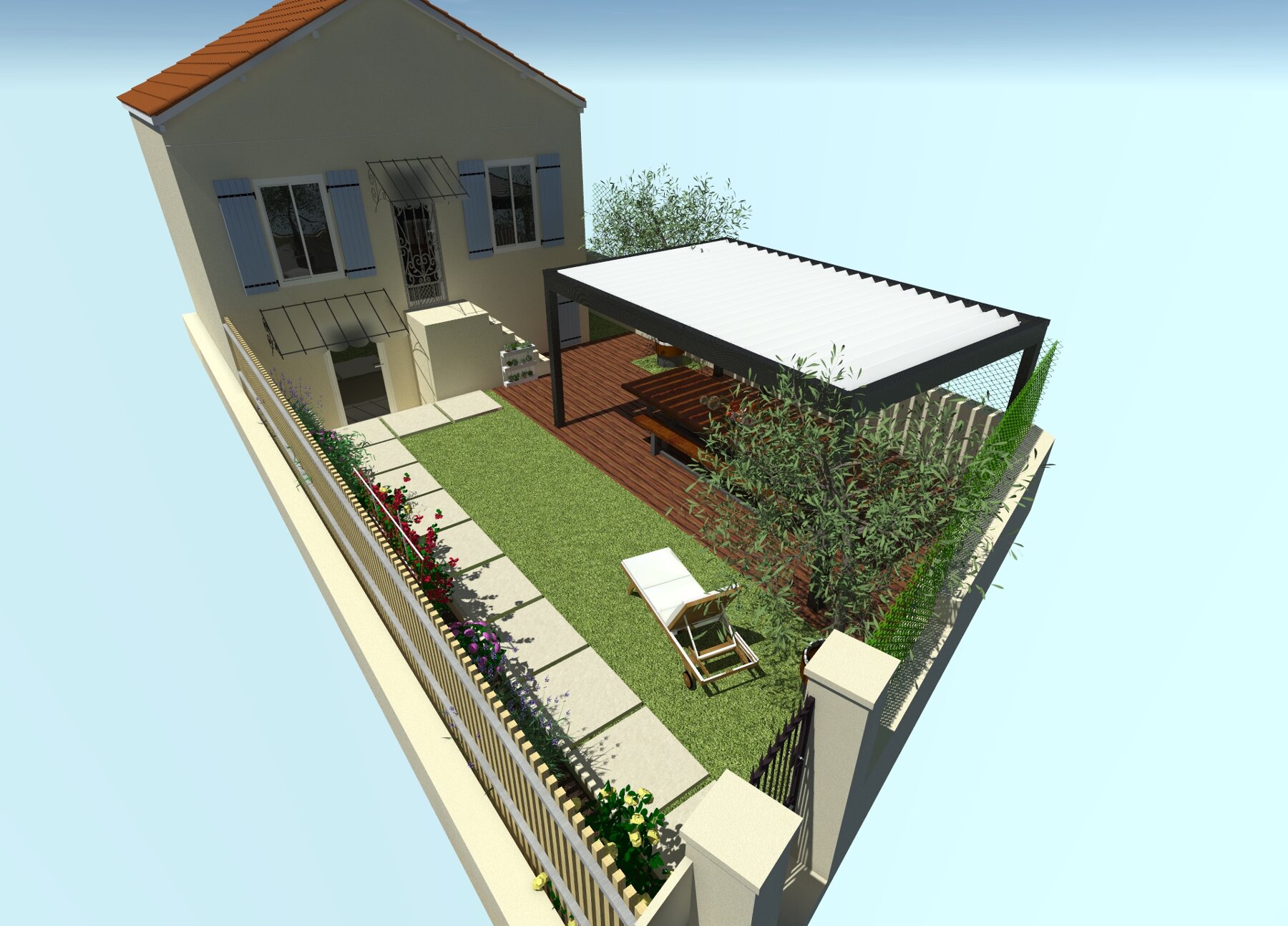 Aménagement extérieur - Maison individuelle par un architecte d'intérieur Archidvisor