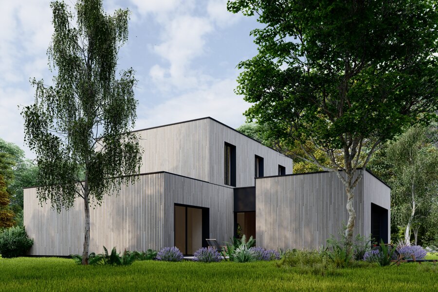 Projet Maison ossature bois  _ Lamorlay réalisé par un architecte Archidvisor