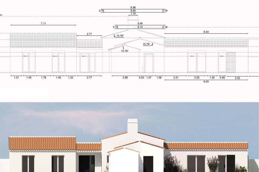 Projet Construction d'une maison à Noirmoutier-en-l'Île réalisé par un architecte Archidvisor