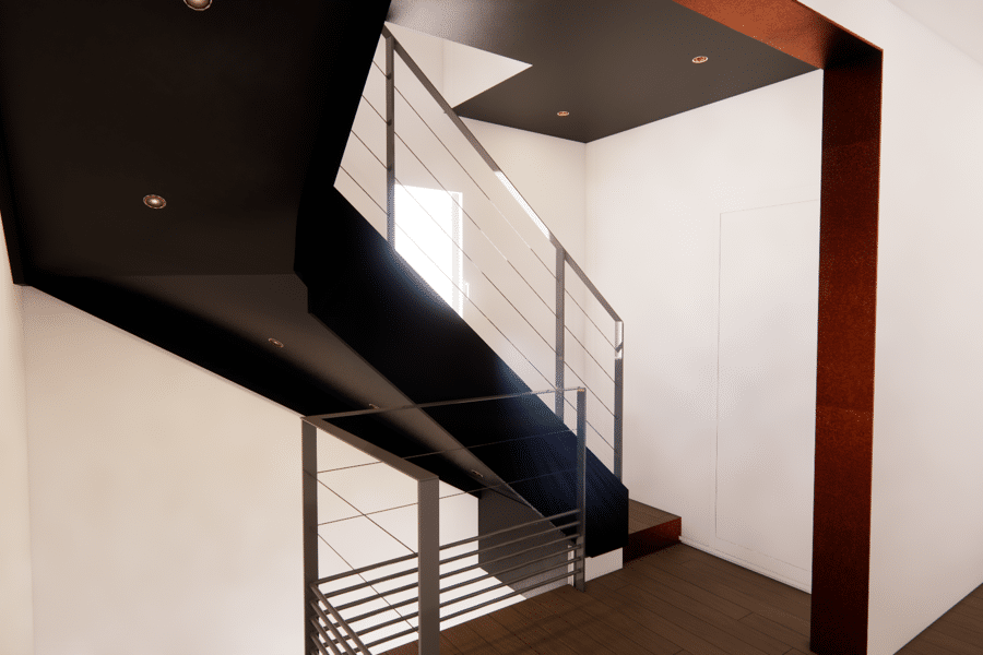 Projet Rénovation partielle d'un étage et de l'escalier d’une maison de 60m² réalisé par un architecte d'intérieur Archidvisor