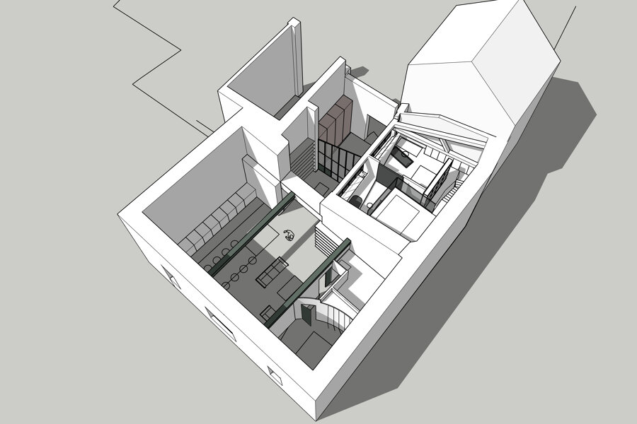 Projet Z77 - réaménagement d'un loft en duplex - Fontainebleau réalisé par un architecte Archidvisor