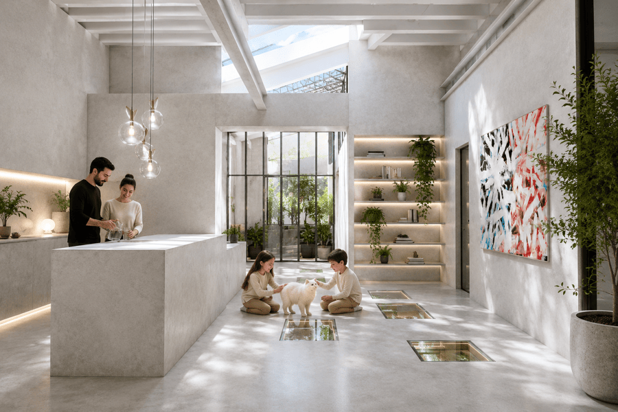 Projet Z77 - réaménagement d'un loft en duplex - Fontainebleau réalisé par un architecte Archidvisor