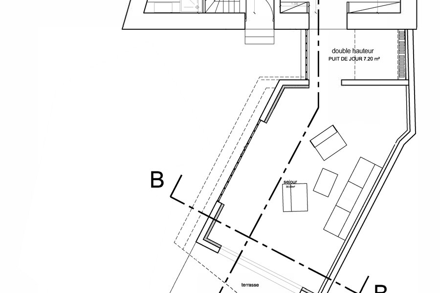 Projet V77 - Extension bois maison individuelle - Tournan-en-Brie réalisé par un architecte Archidvisor