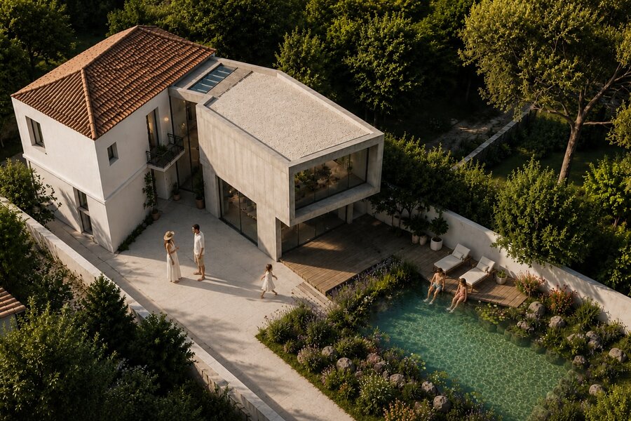 Projet V77 - Extension bois maison individuelle - Tournan-en-Brie réalisé par un architecte Archidvisor