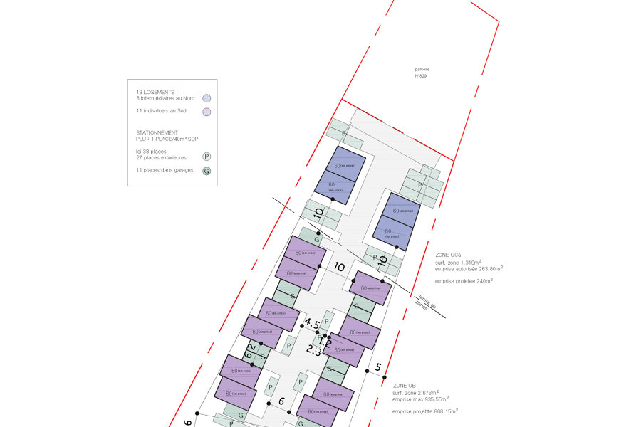 Projet MOU - Construction de logements intermédiaires et individuels groupés réalisé par un architecte Archidvisor