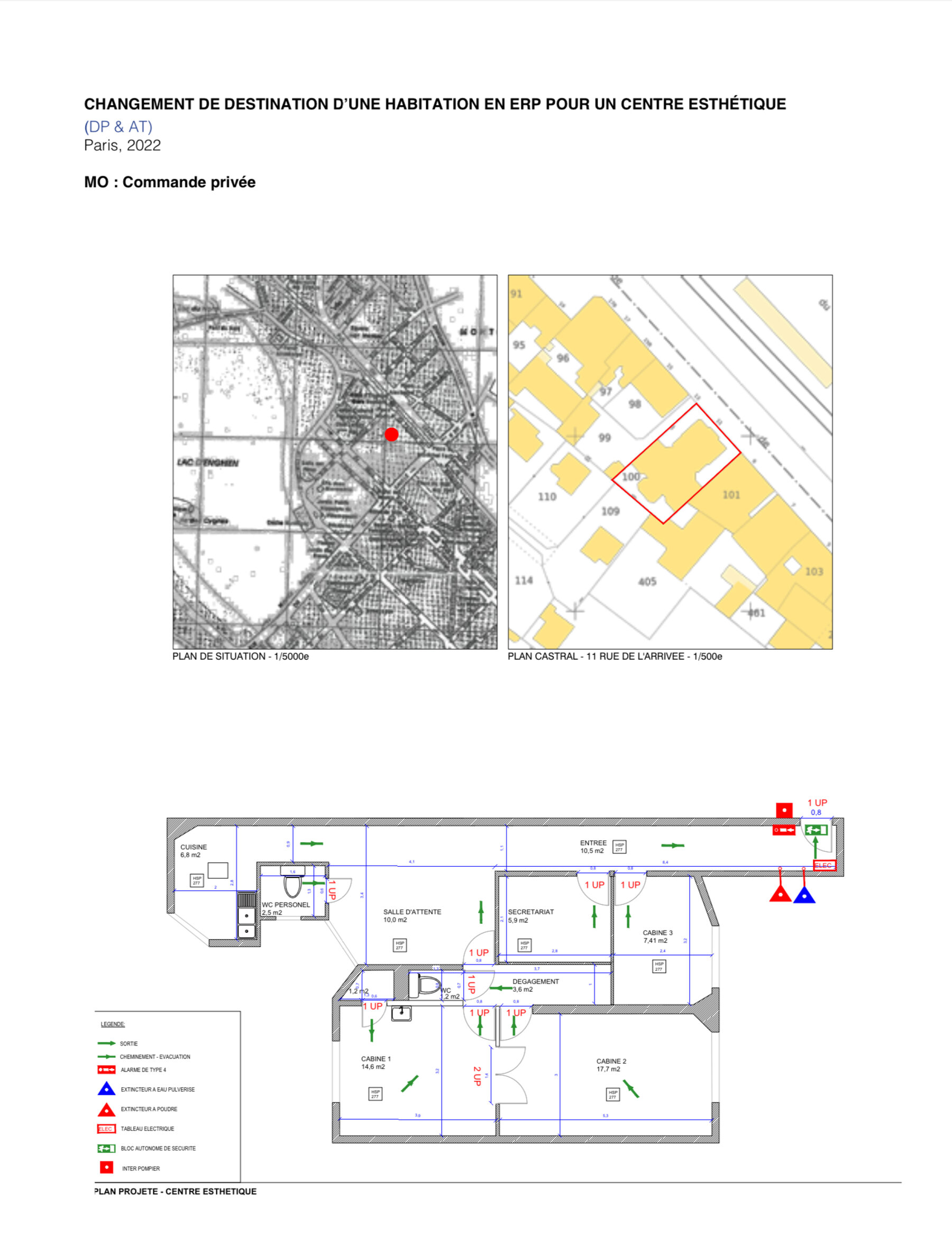 Changement de destination - Equipement de santé par un architecte Archidvisor