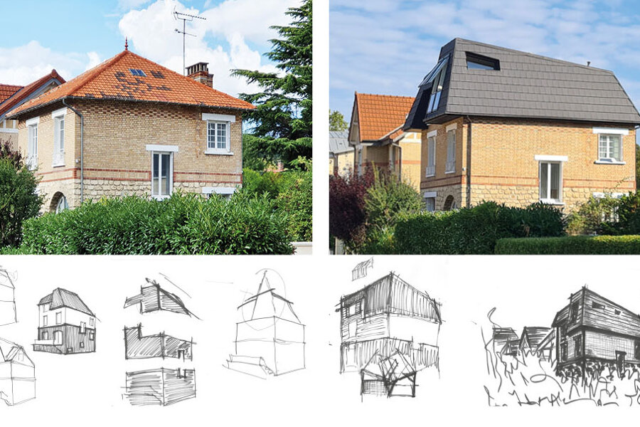 Projet Surélévation d'une maison à Ville d'Avray réalisé par un architecte Archidvisor