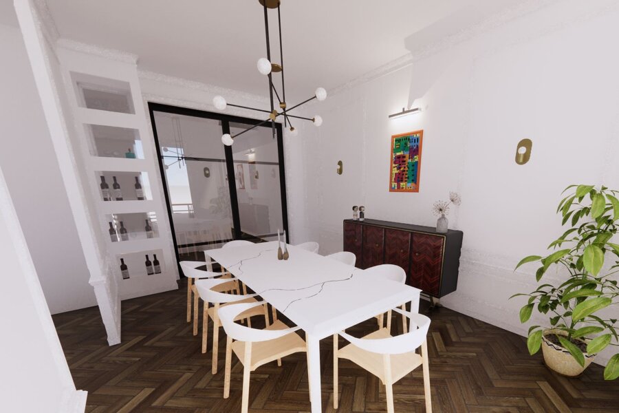 Projet Appartement haussmannien dans le 16e arrondissement réalisé par un architecte d'intérieur Archidvisor