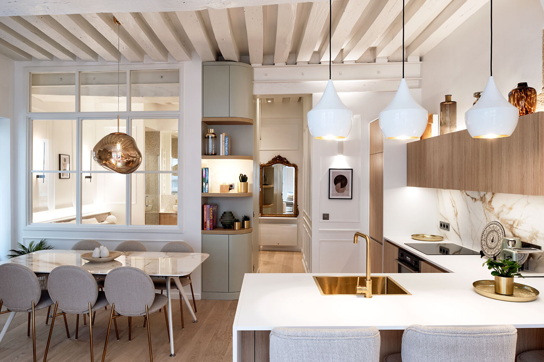 ᐅ Rénovation à Paris ≡ Appartement Beaubourg par Luigi - Archidvisor