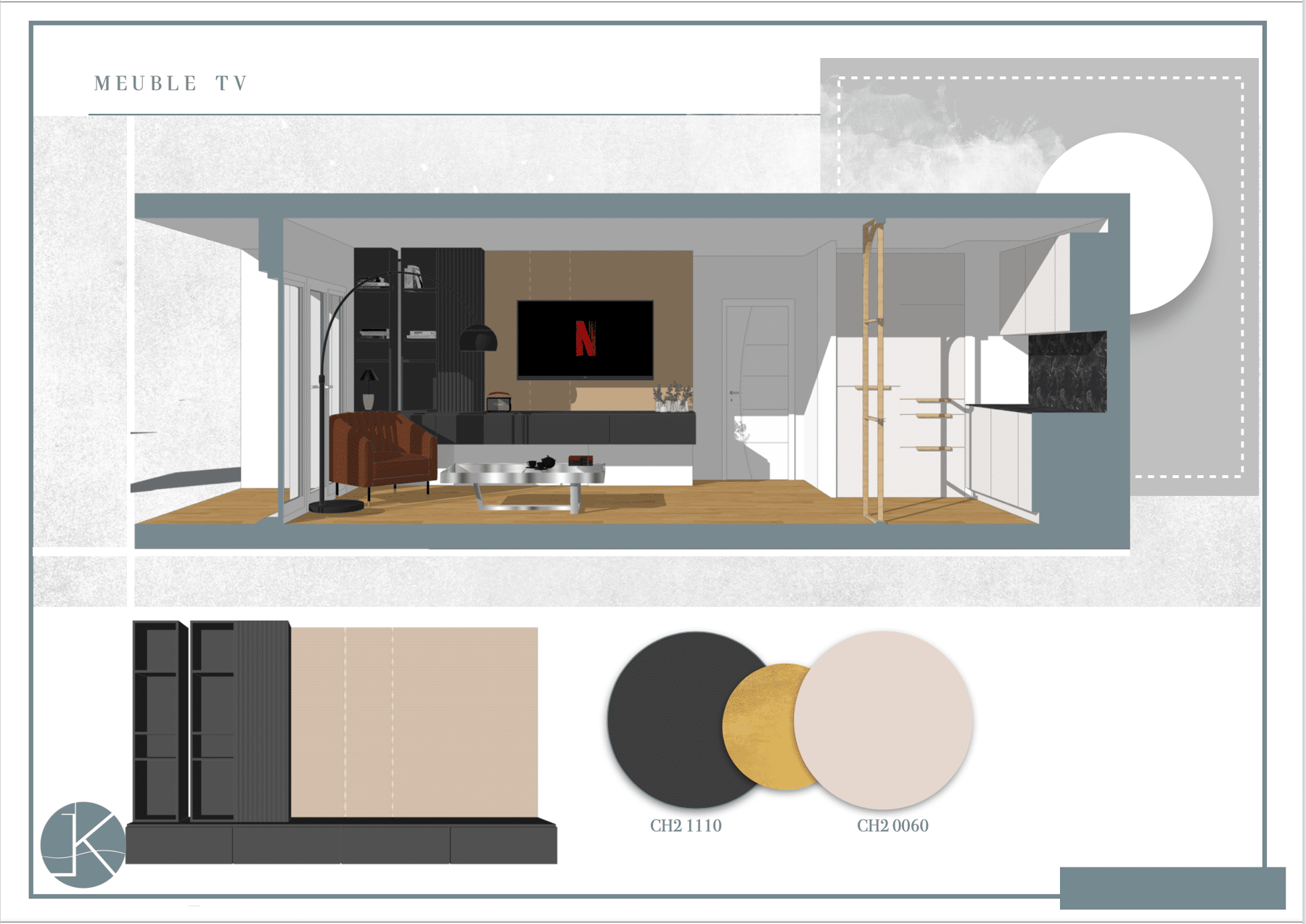 Aménagement intérieur - Appartement par un architecte Archidvisor