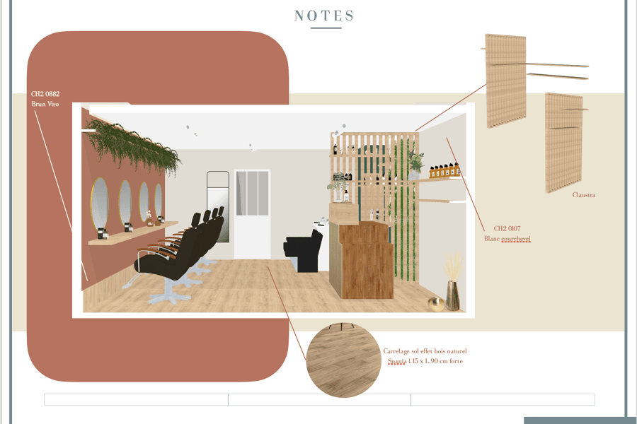 ᐅ Rénovation à Saint-Maximin ≡ SALON DE COIFFURE par Loriane - Archidvisor