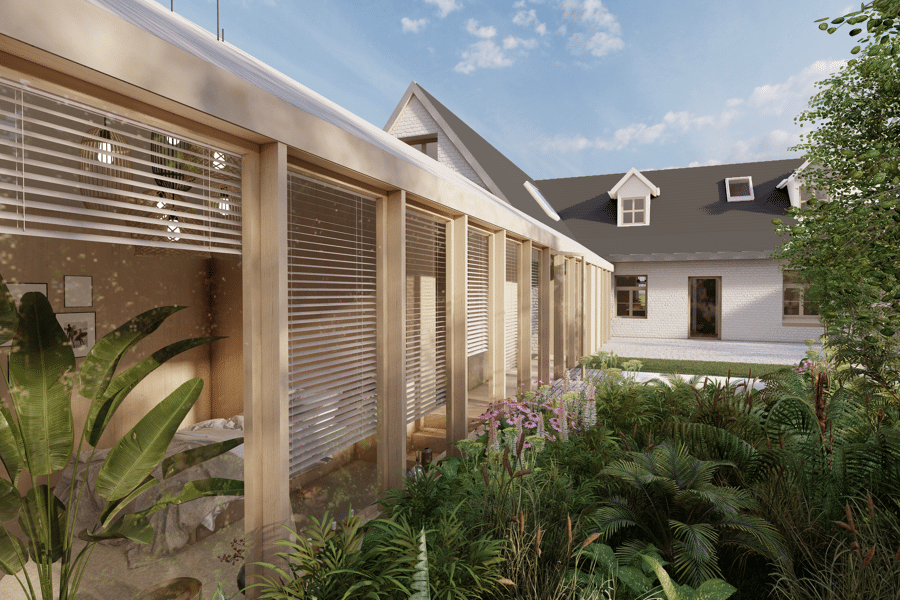 Projet Extension de maison de type longère réalisé par un architecte Archidvisor