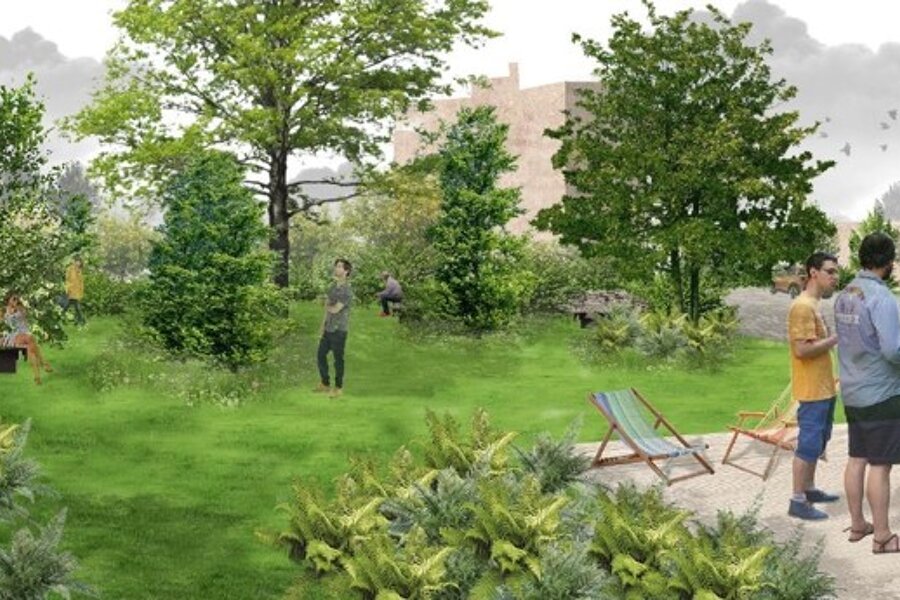 Projet Jardin d’accueil, Association Grégory Lemarchal, création d’une bulle de nature bienfaisante réalisé par un paysagiste Archidvisor