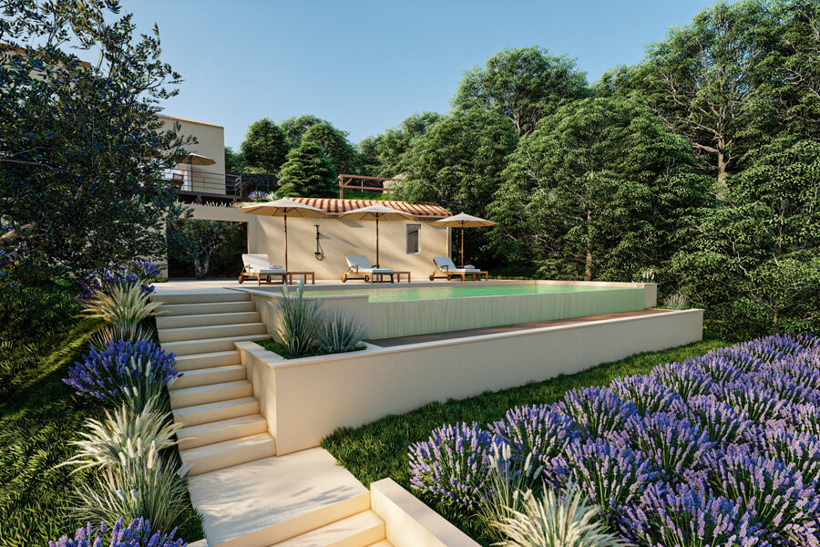 Projet RB - Aménagement piscine et paysage réalisé par un architecte Archidvisor