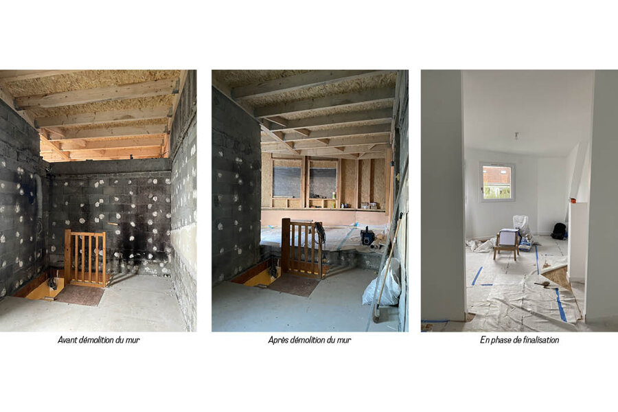 Projet Surélévation et réaménagement intérieur d'une maison individuelle réalisé par un architecte Archidvisor