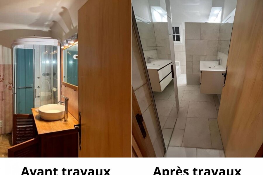 Projet Rénovation d'une salle de bain douche réalisé par un architecte d'intérieur Archidvisor