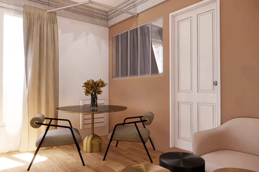 Projet Rénovation appartement parisien réalisé par un architecte Archidvisor