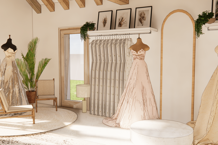 Projet Showroom robe de marié réalisé par un architecte Archidvisor