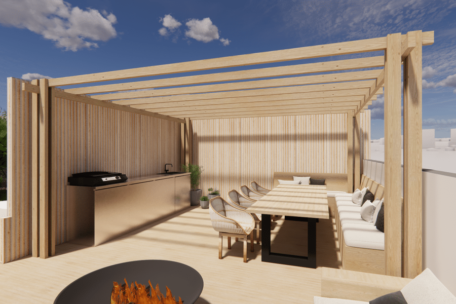 Projet Extension pour aménagement d'un toit terrasse réalisé par un architecte Archidvisor