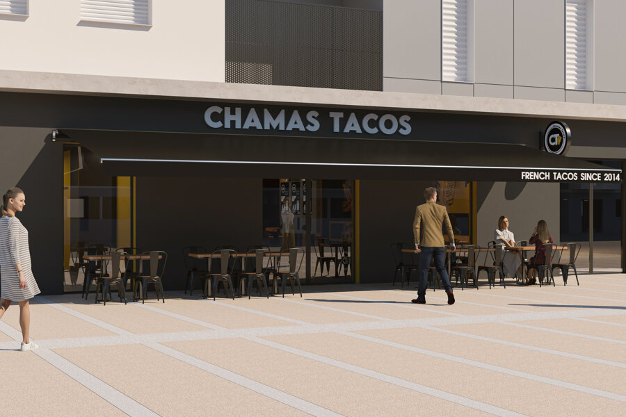 Projet Conception du Restaurant Chamas Tacos isle d'abeau réalisé par un architecte Archidvisor