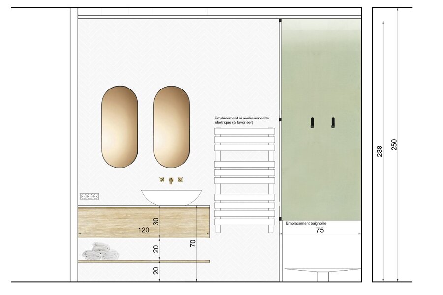 Projet Rénovation d'une cuisine et salle de bain réalisé par un architecte Archidvisor