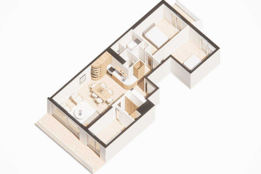 Projet APPARTEMENT BRETIN réalisé par un architecte Archidvisor