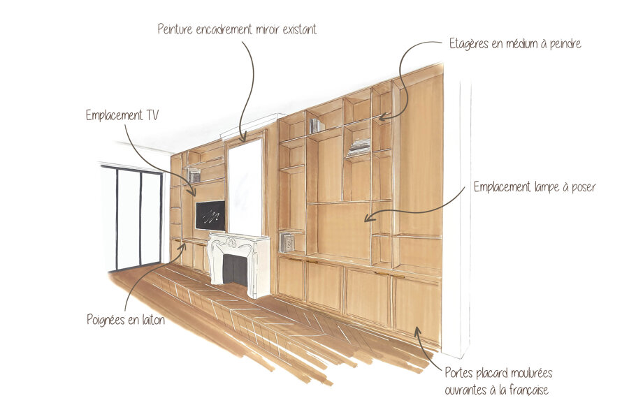 Projet Empreinte réalisé par un décoratrice Archidvisor