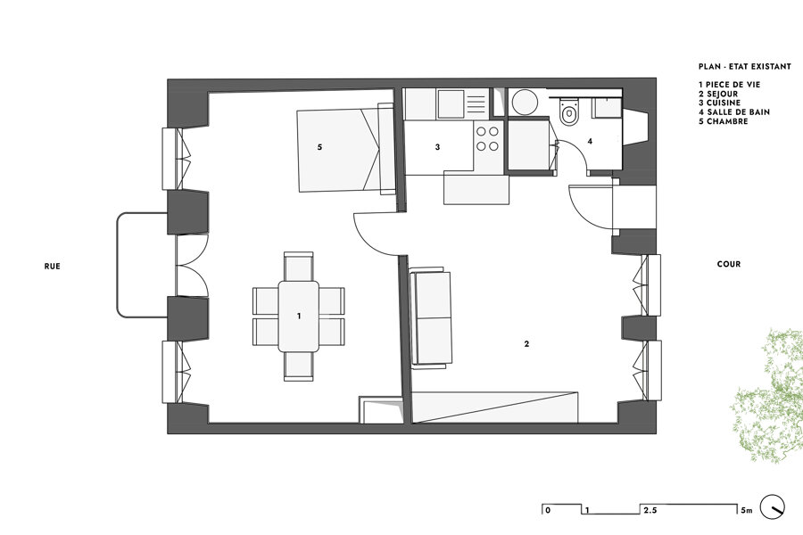 Projet Rénovation d'un appartement épuré au charme moderne réalisé par un architecte Archidvisor