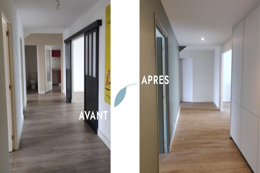 Projet Rénovation d'un appartement lumineux aux rangements bien pensés réalisé par un architecte Archidvisor