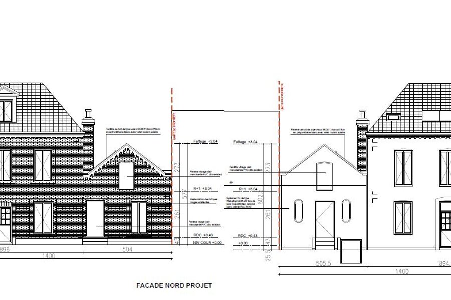 Projet Restructuration et rénovation complète d'un ensemble de 2 maisons individuelles et transformation en coliving réalisé par un architecte Archidvisor