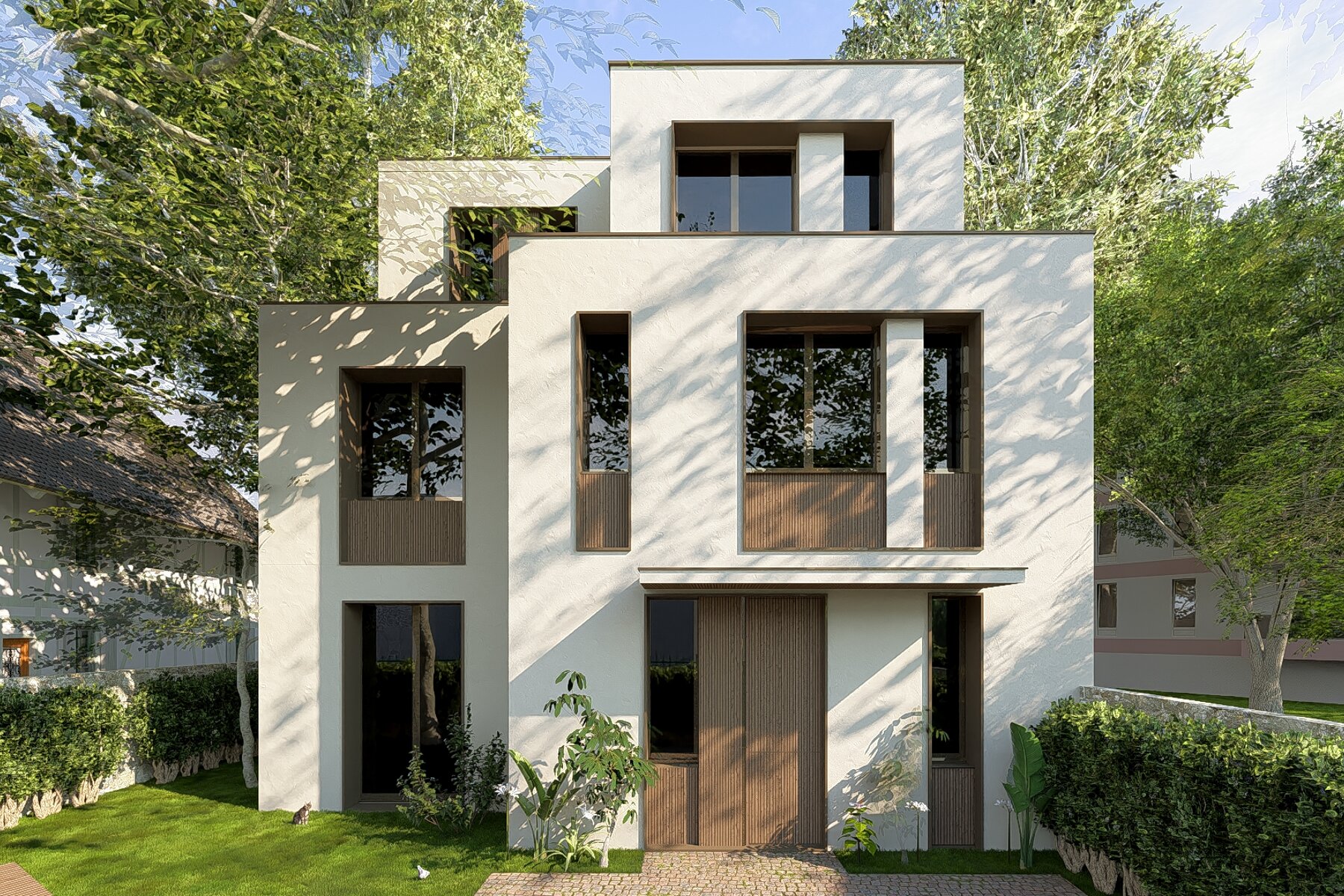 ᐅ Construction neuve à Garches ≡ Garches / La boîte dans la boîte par — free download