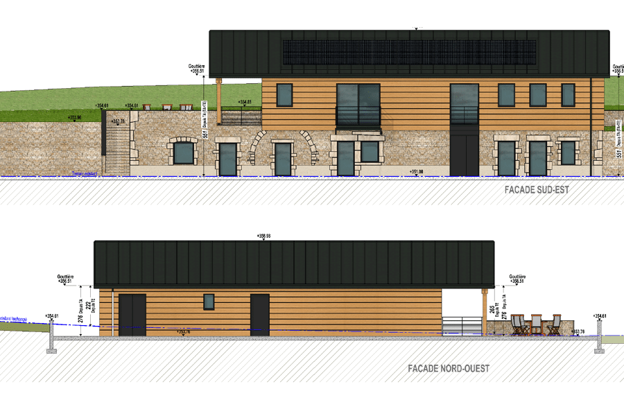 Projet Restructuration Micro ferme réalisé par un architecte Archidvisor