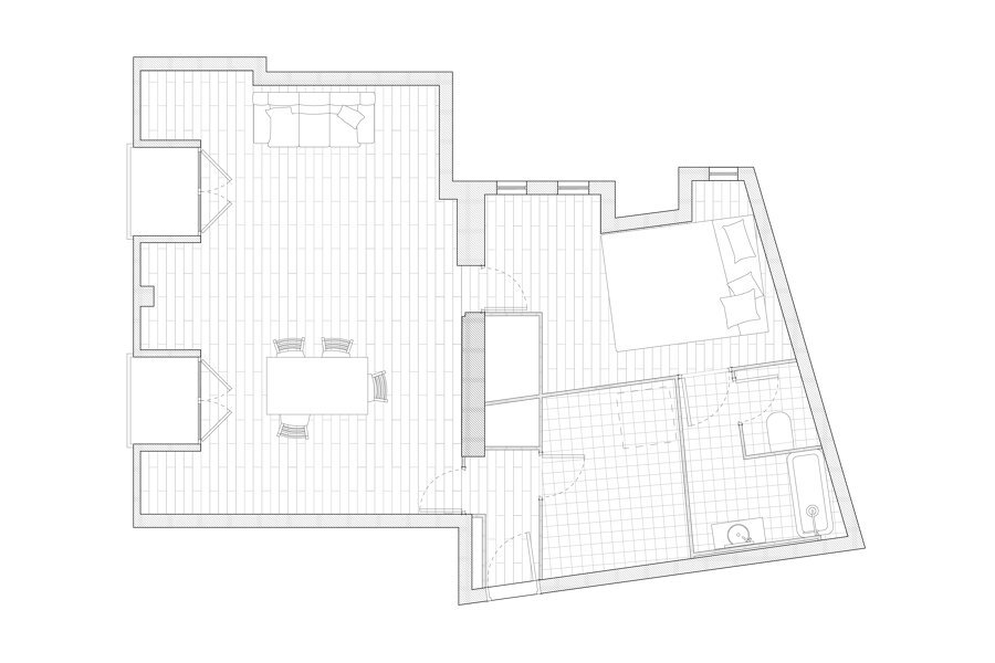 Projet A.102 appartement rivoli réalisé par un architecte Archidvisor