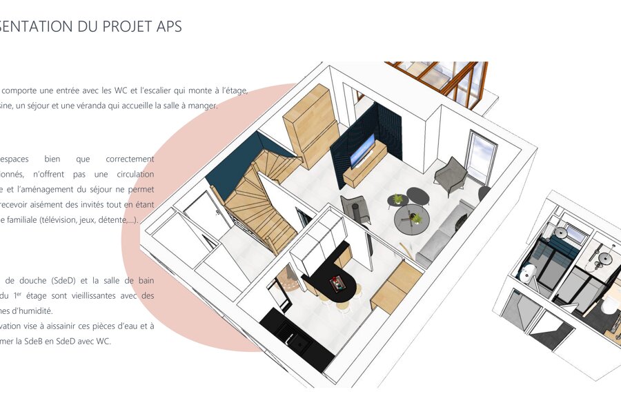 Projet Rénovation partielle d'une maison réalisé par un architecte d'intérieur Archidvisor