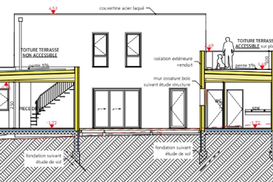 Projet Maison individuelle réalisé par un architecte Archidvisor