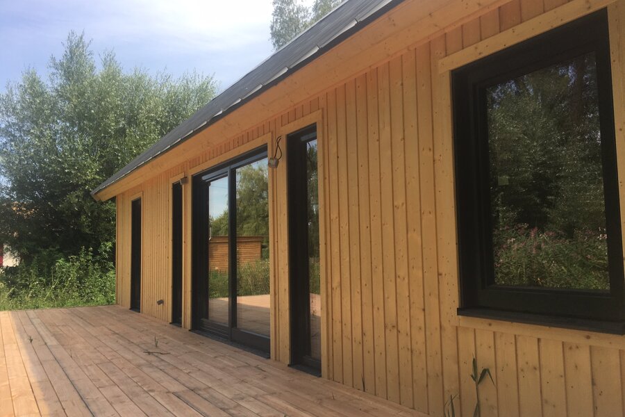 Projet Maison a ossature et bardage bois réalisé par un architecte Archidvisor