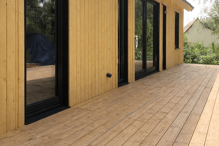 Projet Maison a ossature et bardage bois réalisé par un architecte Archidvisor