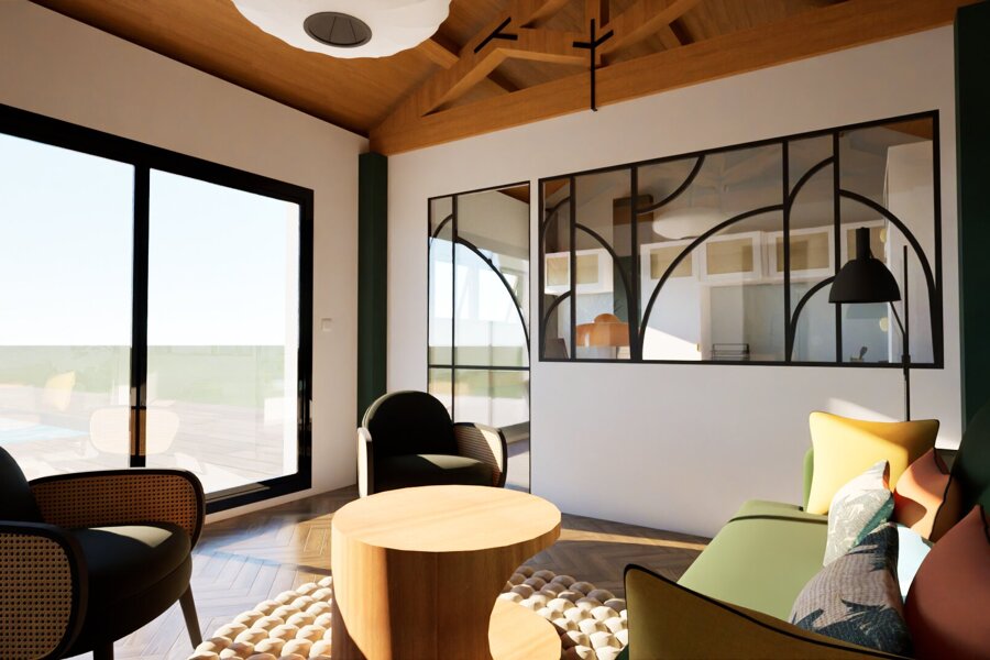 Projet Rénovation d'un pool house en studio réalisé par un architecte d'intérieur Archidvisor