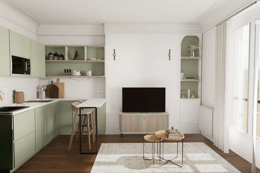 Projet Appartement L réalisé par un architecte Archidvisor