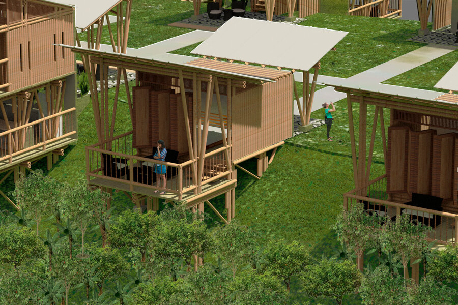 Projet Eco-Hotel en Bambou réalisé par un architecte d'intérieur Archidvisor