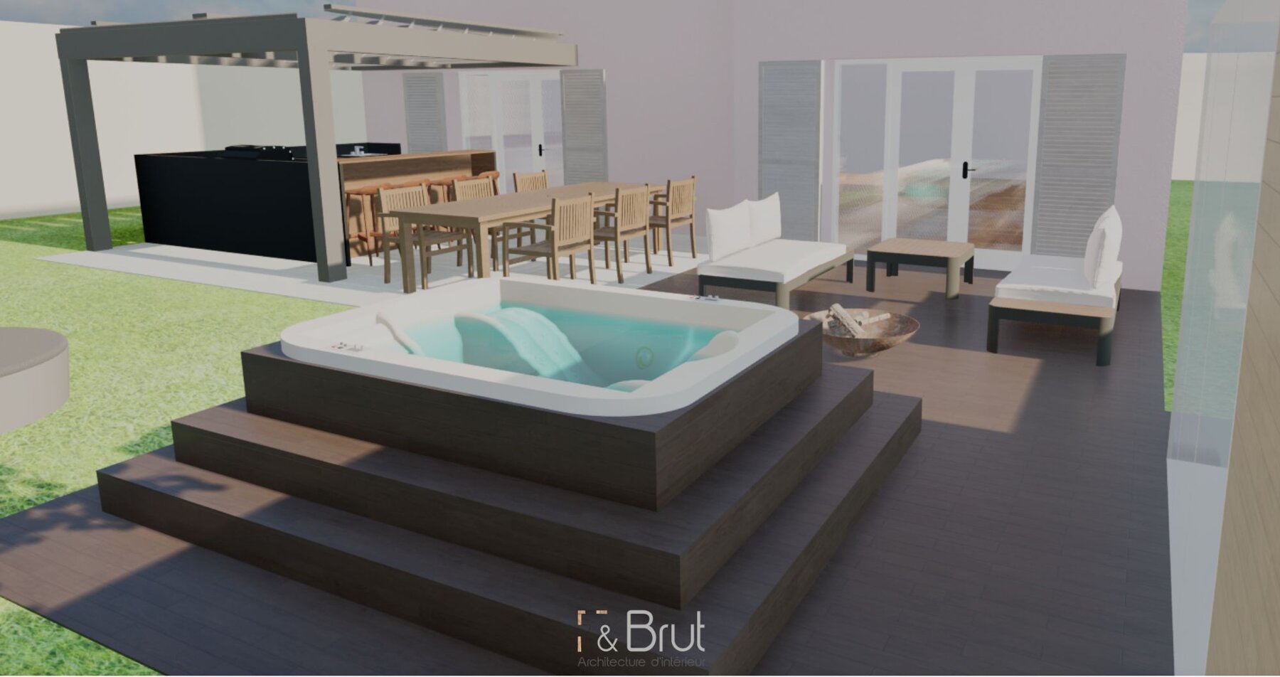 Aménagement extérieur - Maison individuelle par un architecte d'intérieur Archidvisor