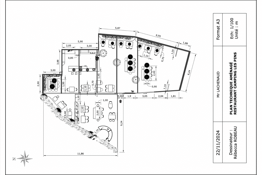 Projet Rénovation restaurant réalisé par un architecte d'intérieur Archidvisor