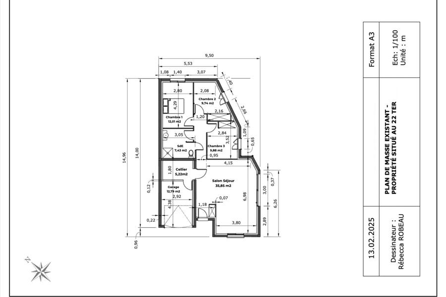 Projet Agrandissement maison réalisé par un architecte d'intérieur Archidvisor