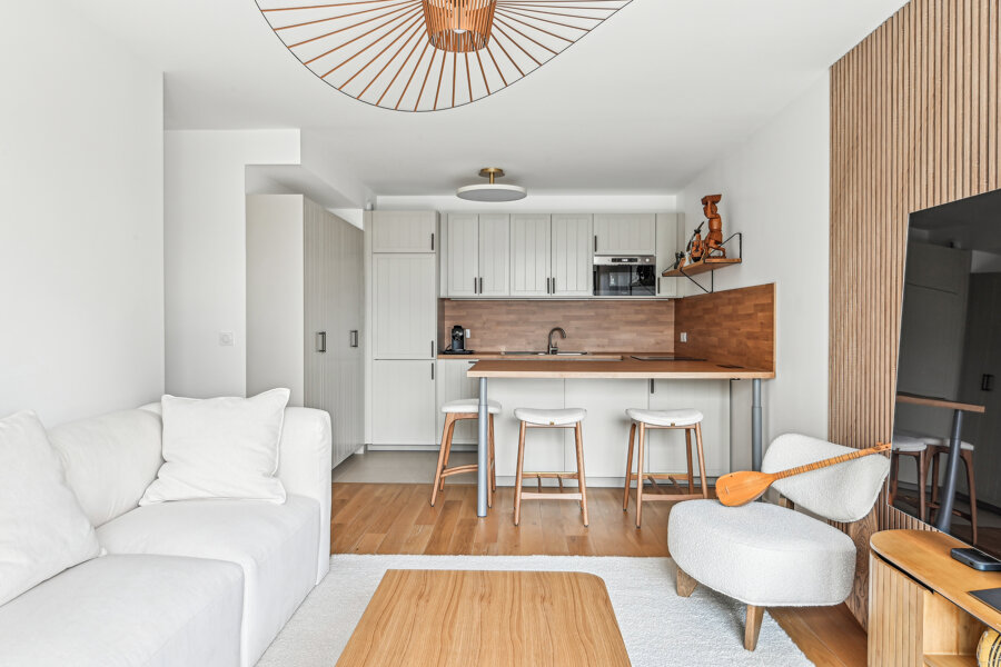 Projet Aménagement d'un appartement neuf réalisé par un contractant général Archidvisor