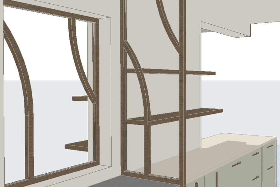 Projet Projet GABRIEL - Conception d'une cuisine avec verrières sur mesure réalisé par un architecte d'intérieur Archidvisor