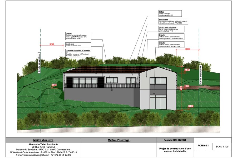 Projet MAISON LIMOUX réalisé par un architecte Archidvisor